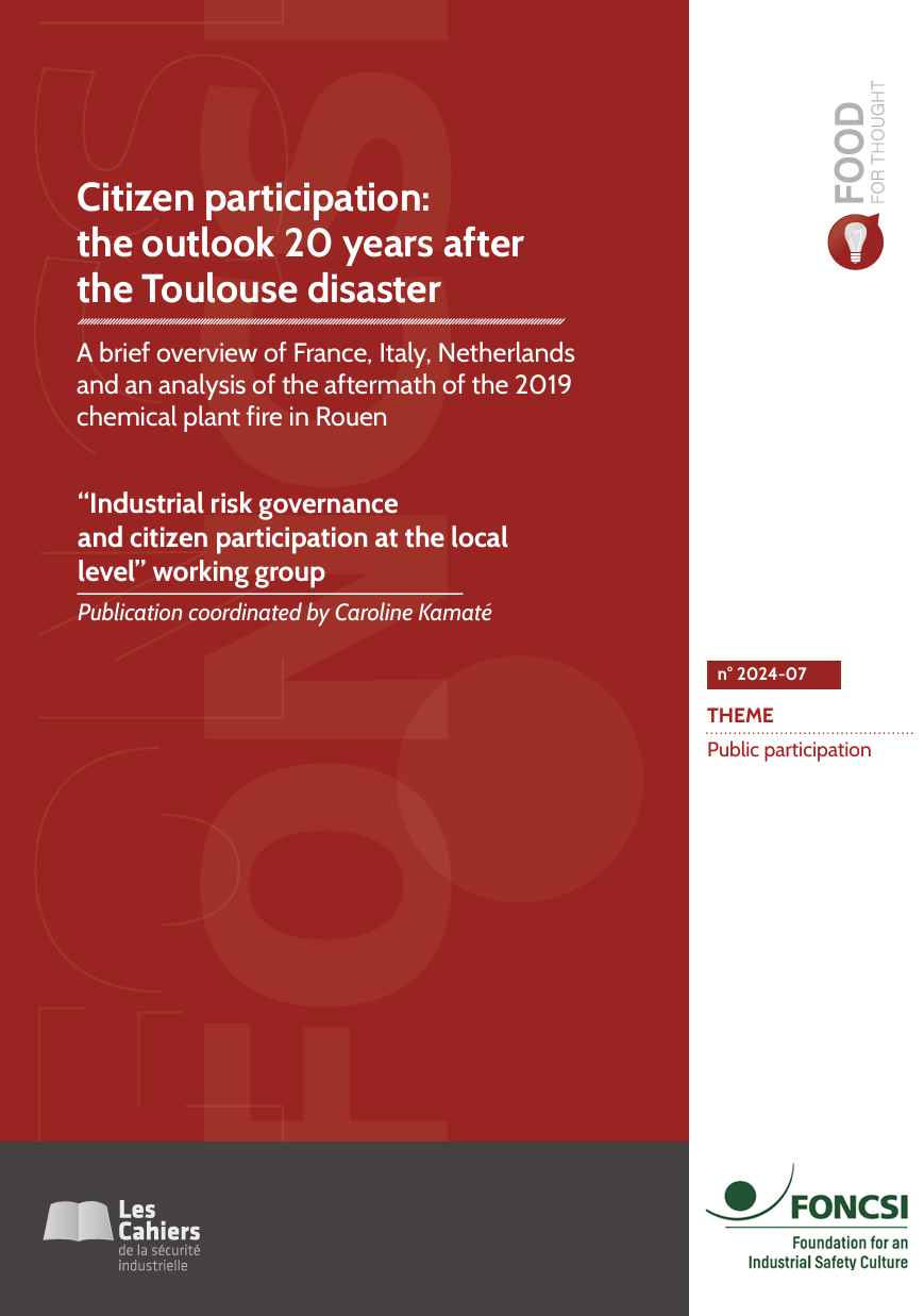 Citizen participation:  the outlook 20 years after the Toulouse disaster