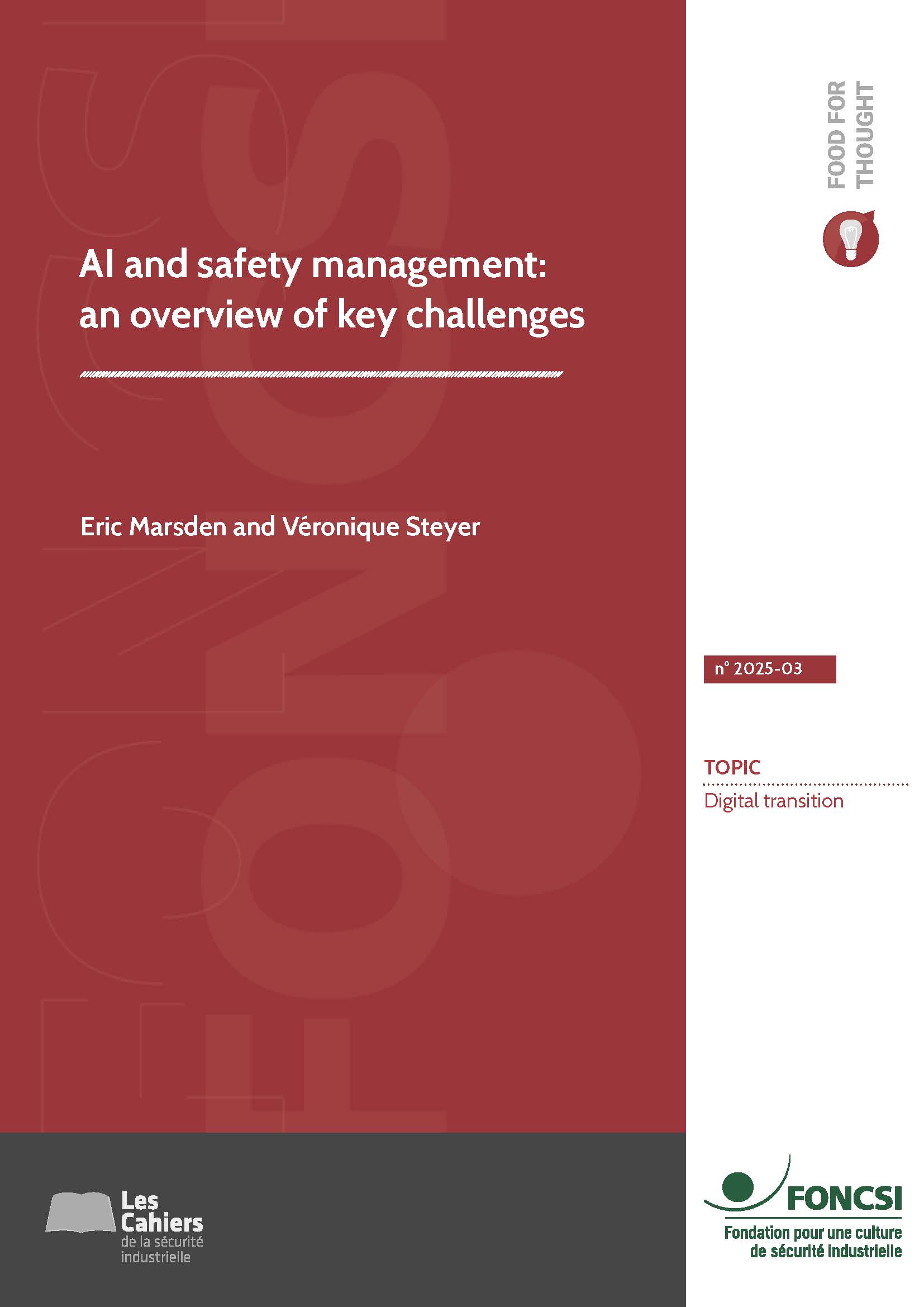 AI and safety management